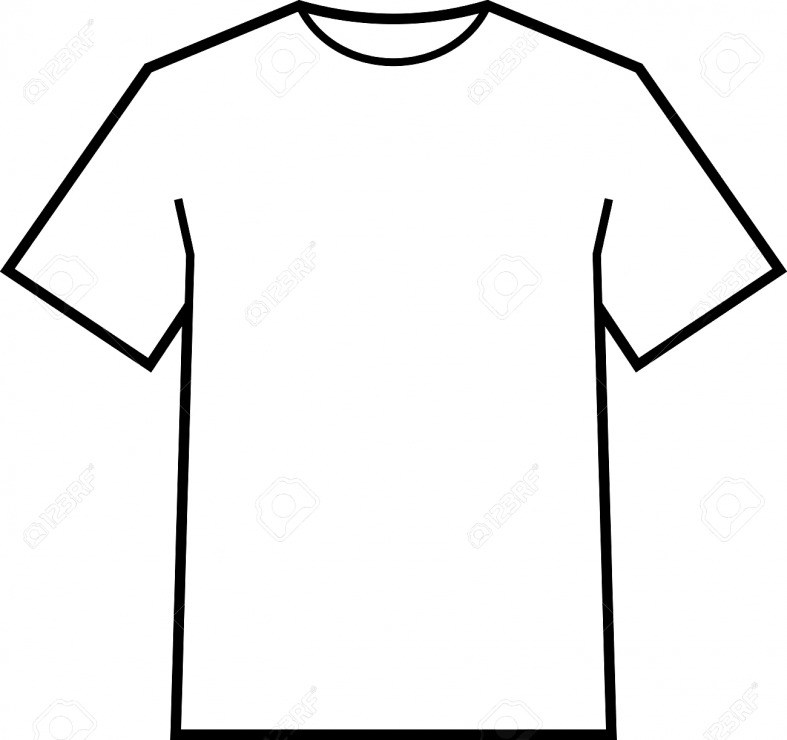 787x740 Blank T Shirt Outline Template Drawing At Getdrawings Com Free