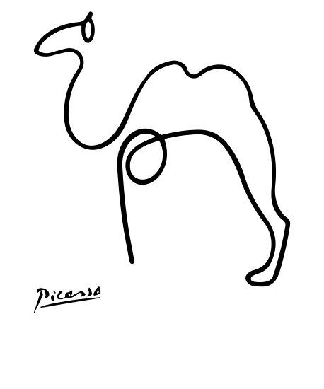 458x550 Pablo Picasso Camel Artwork T Shirt, Reproduction Sketch Posters
