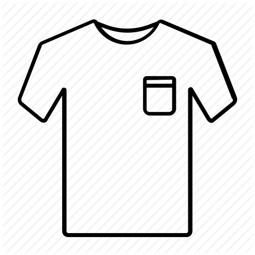 512x512 Fashion, Outline, Shirt, Stroke, Style, T Shirt Icon