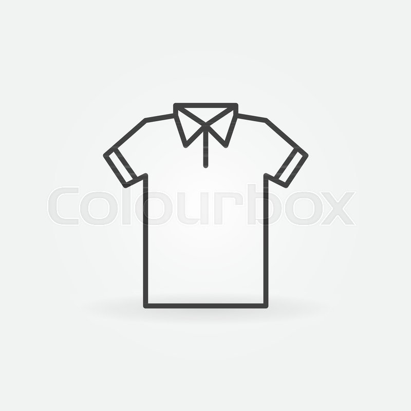 800x800 Modern T Shirt Line Icon Vector Stock Vector Colourbox
