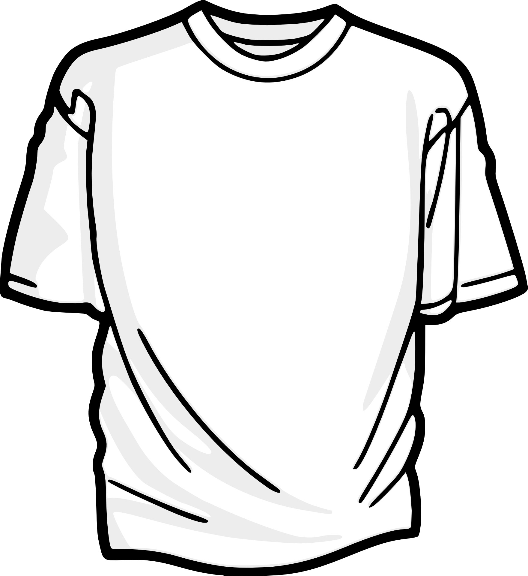 1761x1920 T Shirt Outline Vector Free Vector, Icons