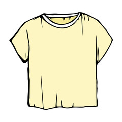 240x240 Pastel Children's Outline Drawing Clothes Gentle Green Sketch T