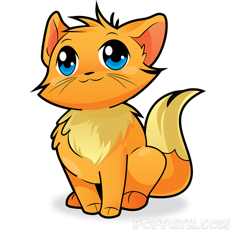 800x800 Collection Of Free Kitten Clipart Orange Tabby Cat Amusement