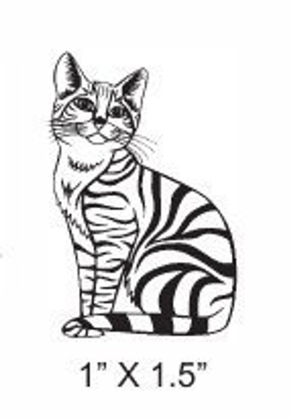 570x821 Tabby Cat Rubber Stamp Products St Cats, Simply Stamps