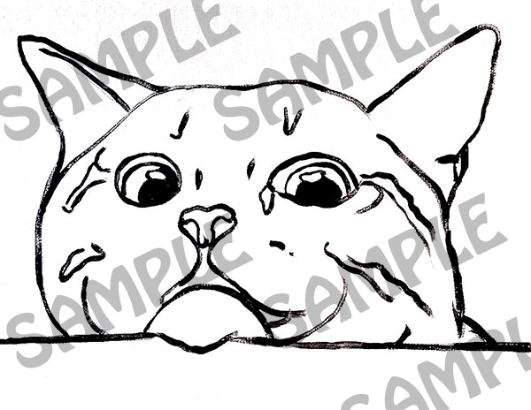 600x464 Tabby Cat Traceable Lovejoy Creations