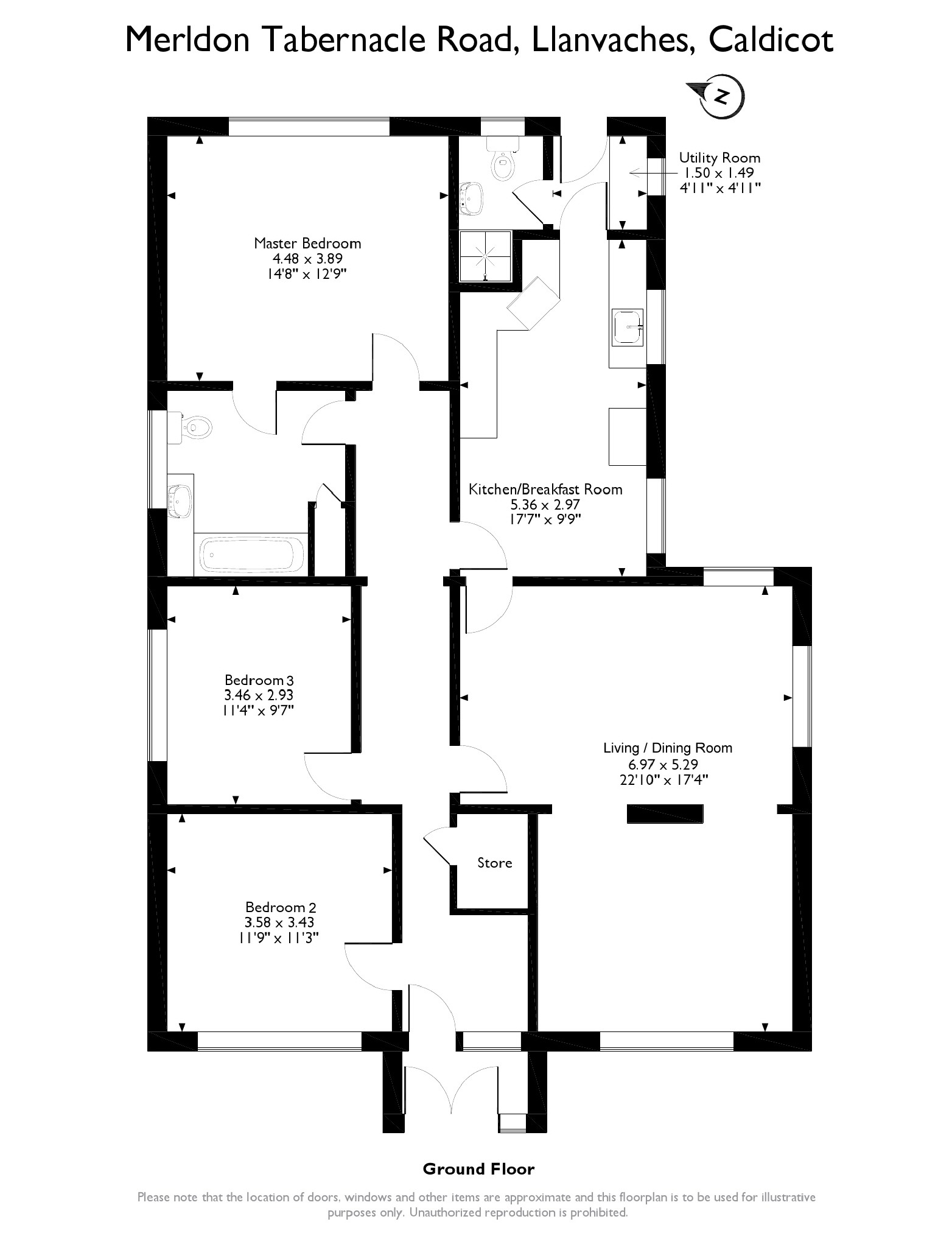 1564x2025 Tabernacle Road, Llanvaches, Monmouthshire Bedroom