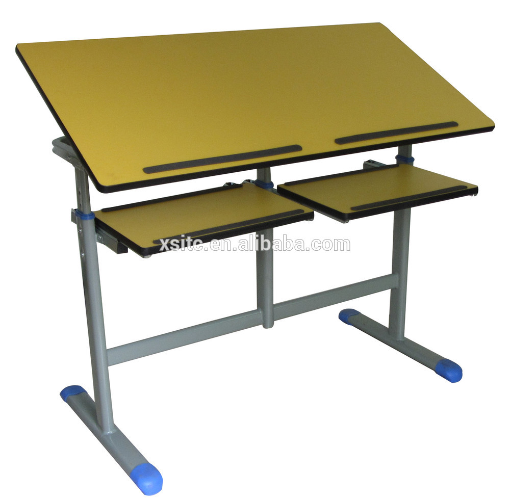 1000x983 Student Double Foldable Drawing Table And Chair
