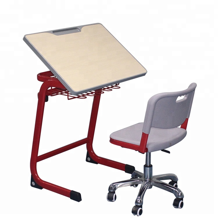 750x750 Wooden Adjustable Teenage Engineering Drawing Table Chairs