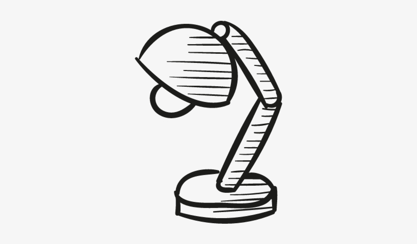 820x481 Table Lamp Drawing Vector