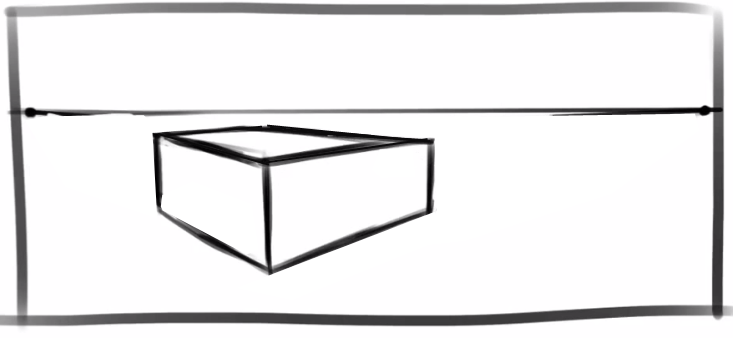 733x338 How To Draw In Two Point Perspective Drawing Guide