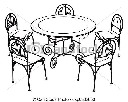 450x361 Black And White Dinner Table Setting Inspirational Clipart Vecteur