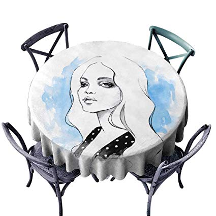 425x425 Starsart Restaurant Table Cover Blondie Hand Drawn