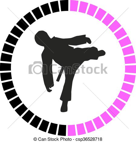 450x470 Taekwondo Vector Clip Art