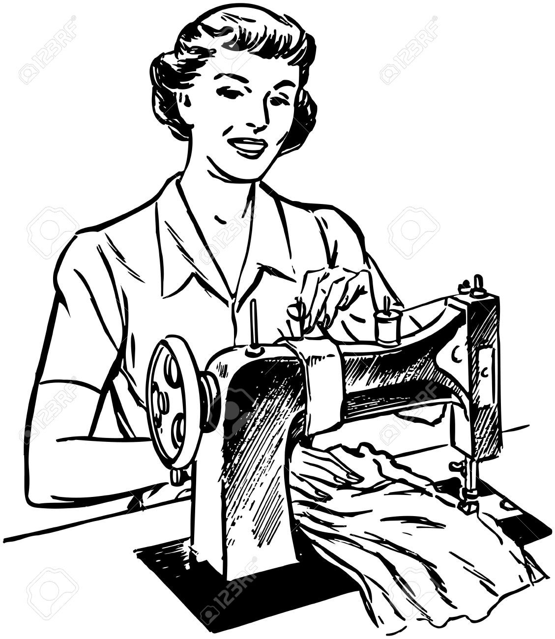 1129x1300 Tailor Clipart Black And White Clipart Portal