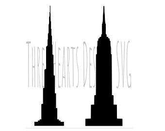 340x270 Skyscraper Drawing Etsy