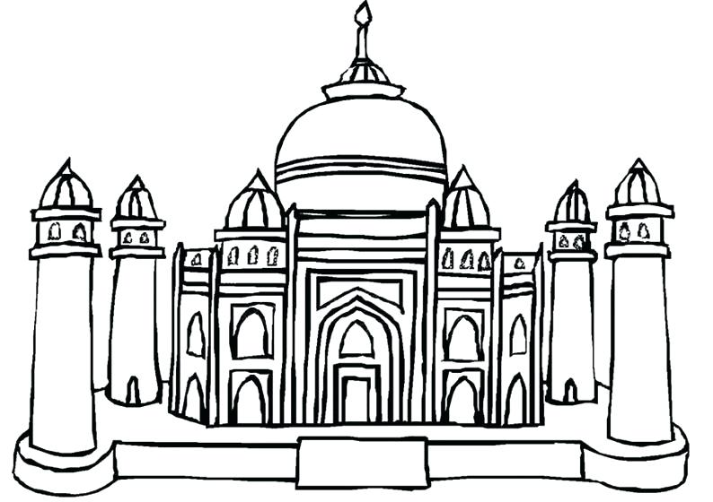 Taj Mahal Drawing | Free download on ClipArtMag