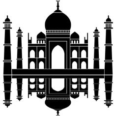 236x236 Taj Mahal Silhouette Embroidery Taj Mahal, Taj Mahal Drawing, Art