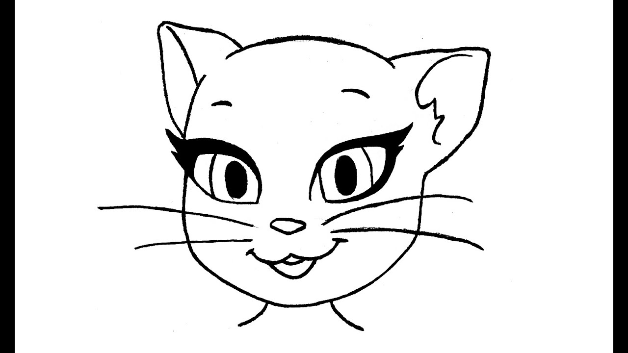 1280x720 How To Draw Angela From My Talking Angela