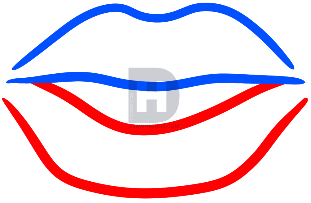 1003x656 Lips Talking Drawing