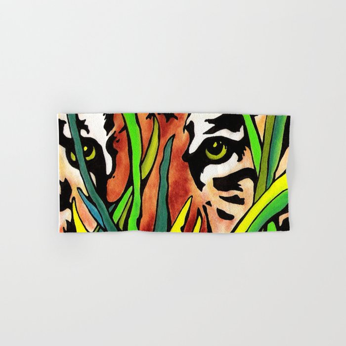 700x700 Tiger Eyes Looking Through Tall Grass