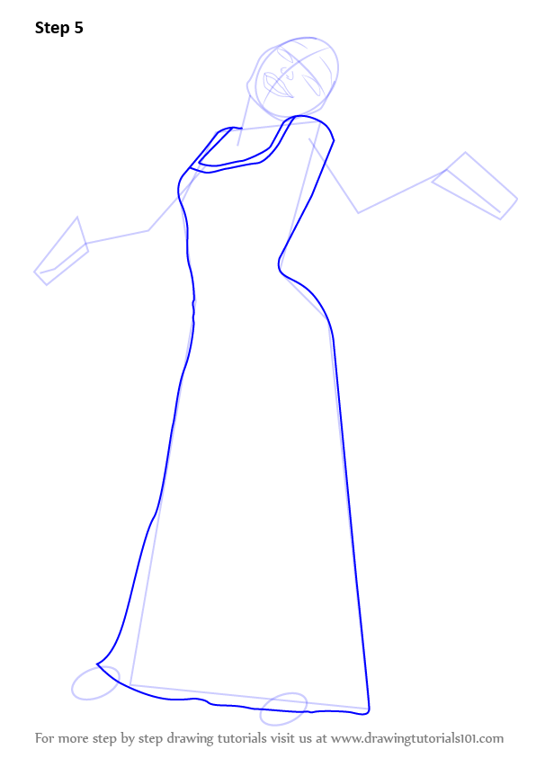 596x843 Learn How To Draw Mother Gothel From Tangled