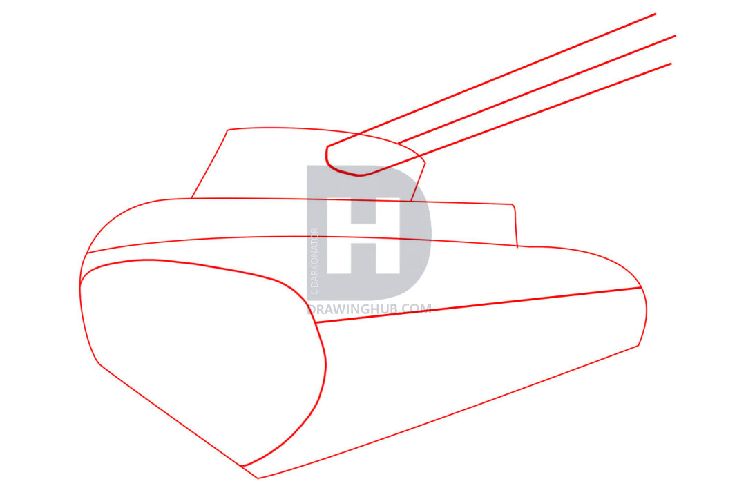 1080x720 How To Draw A Panzer Tank, Step
