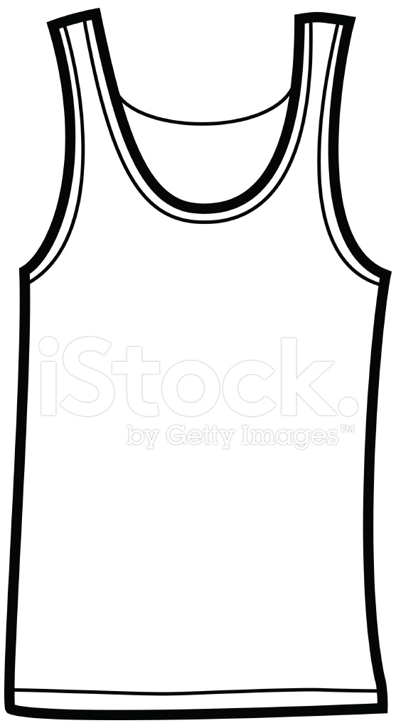 557x1024 Tank Top Stock Vector