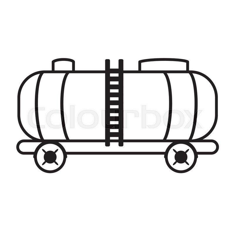 800x800 Oil Tanker Truck Transport Vector Stock Vector Colourbox