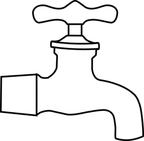 298x291 Water Faucet Clip Art