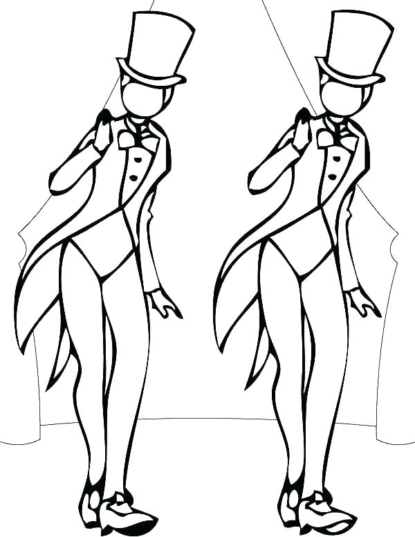 600x776 Tap Dance Coloring Pages