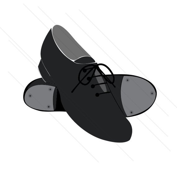 570x547 Drawing Shoes Tap Dance Shoe For Free Download