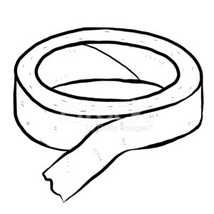 300x300 Sticky Paper Tape Roll Premium Clipart