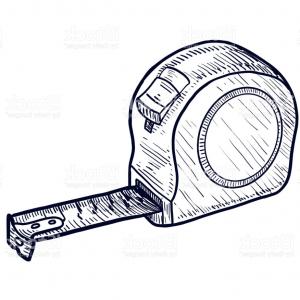300x300 Stock Illustration Tape Measure Sketch Icon Sohadacouri