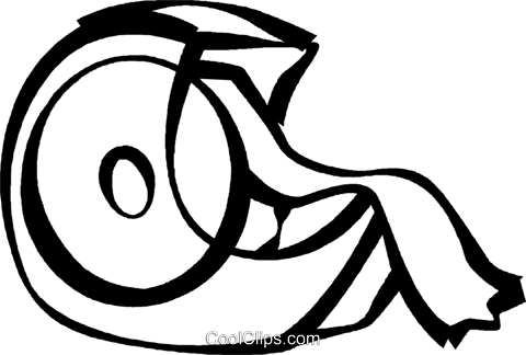 480x324 Scotch Tape Royalty Free Vector Clip Art Illustration