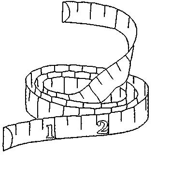 354x349 Tape Measure Black And White Clipart Clipart Portal