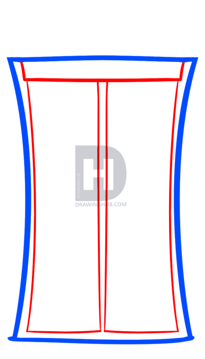 411x720 How To Draw The Tardis, Step