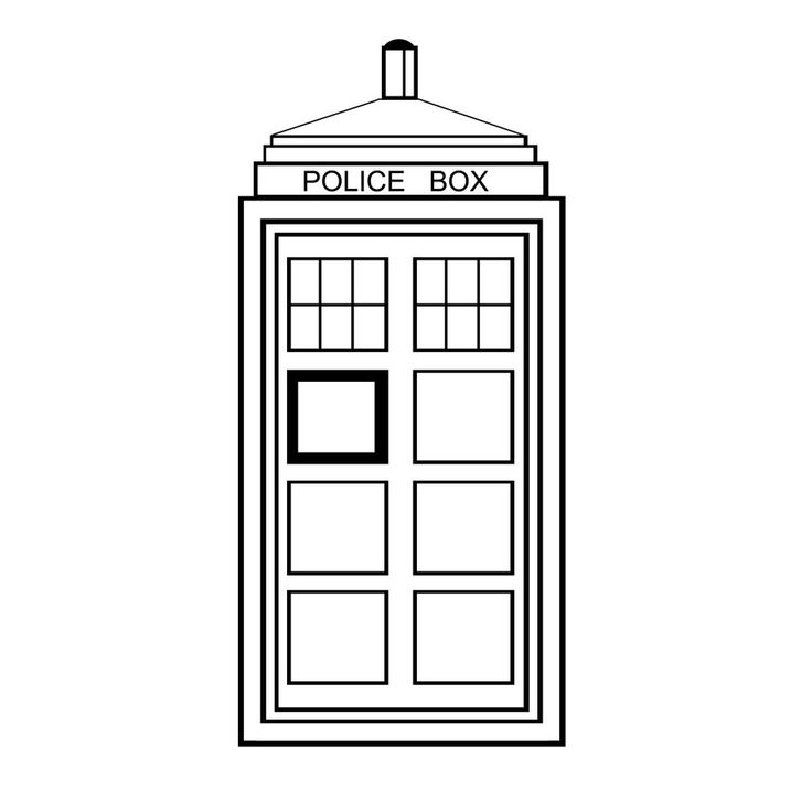 736x736 Tardis Drawing For Free Download