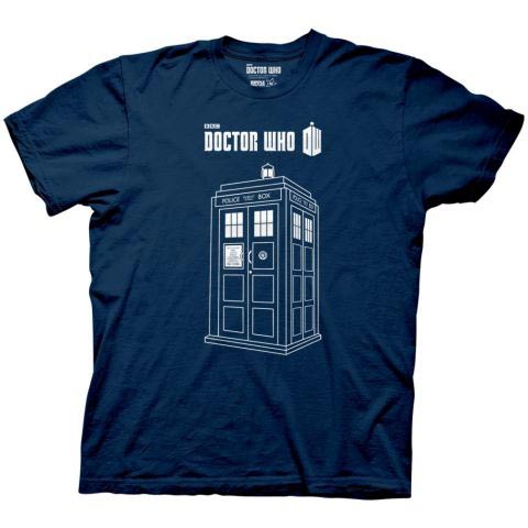 480x480 Doctor Who Linear Tardis Adult T Shirt