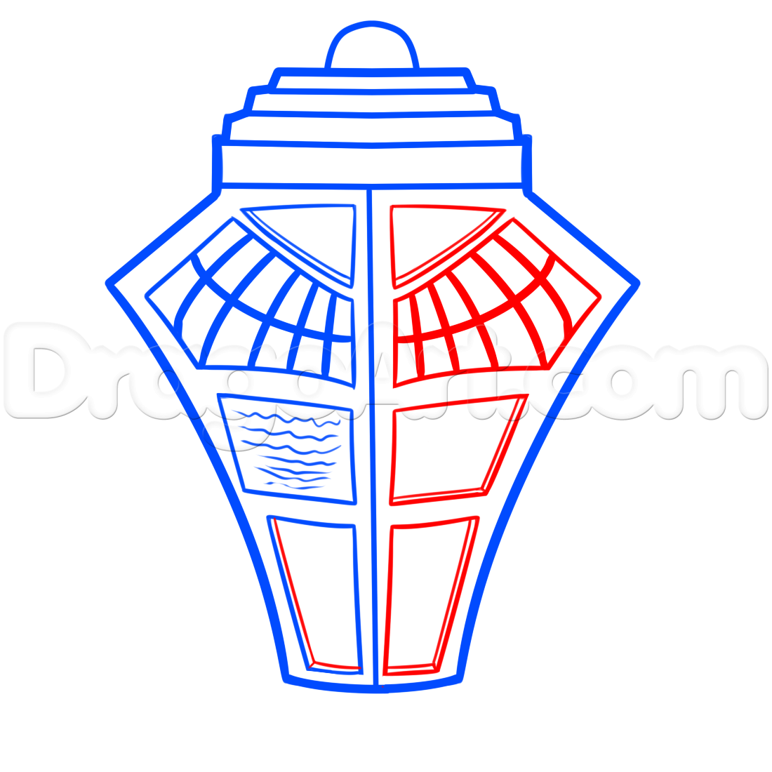 1100x1100 Draw A Nightmare Before Christmas Tardis, Step