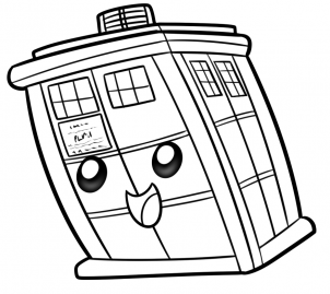 302x269 Drawing Printout How To Draw A Chibi Tardis