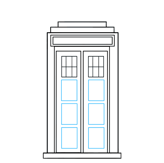 680x678 How To Draw The Tardis
