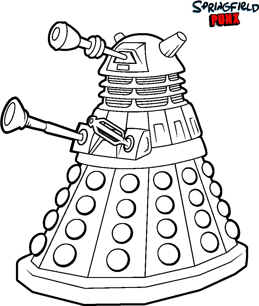 860x1015 Doctor Who Coloring Pages