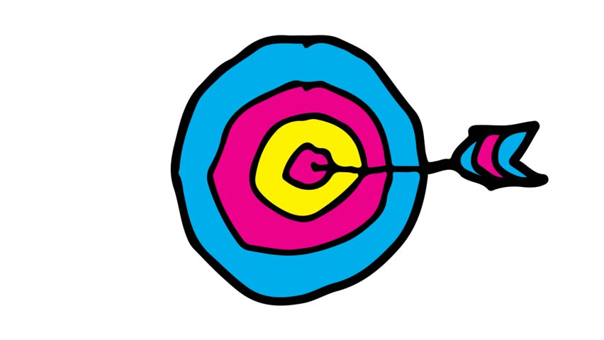 852x480 Kids Drawing White Background With Theme Of Arrow Target