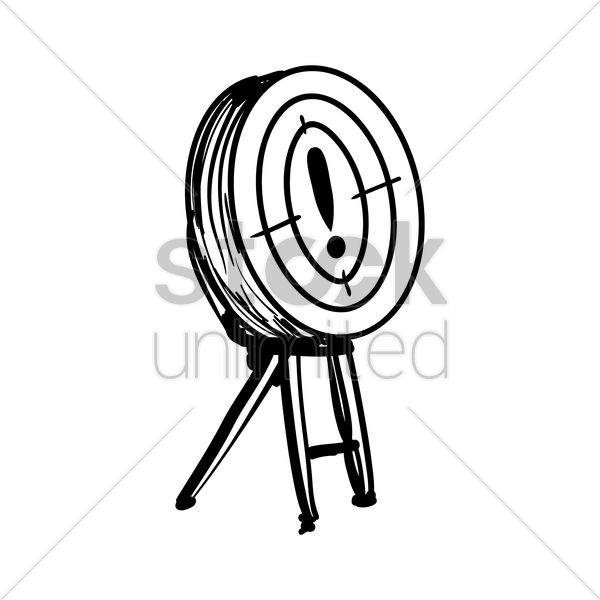 600x600 Target Board Concept Vector Image