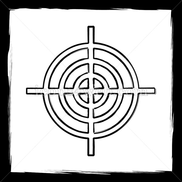 600x600 Target Sketch Icon