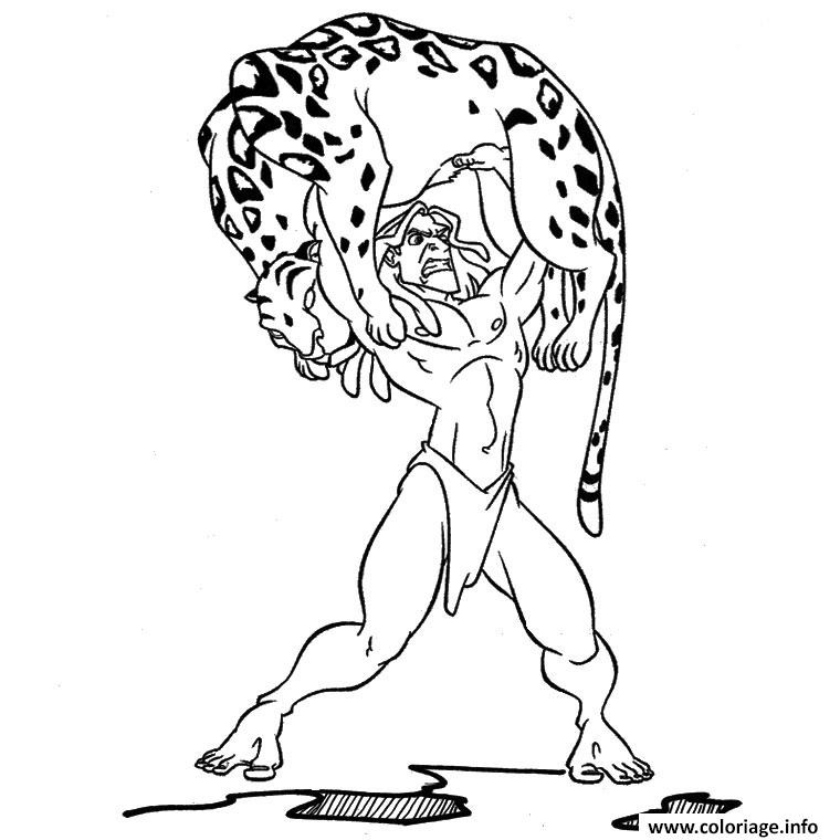 760x760 Coloriage Tarzan Disney Coloriages Pour Enfa