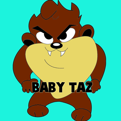 400x400 How To Draw Baby Tazmanian Devil From Looney Tunes Step