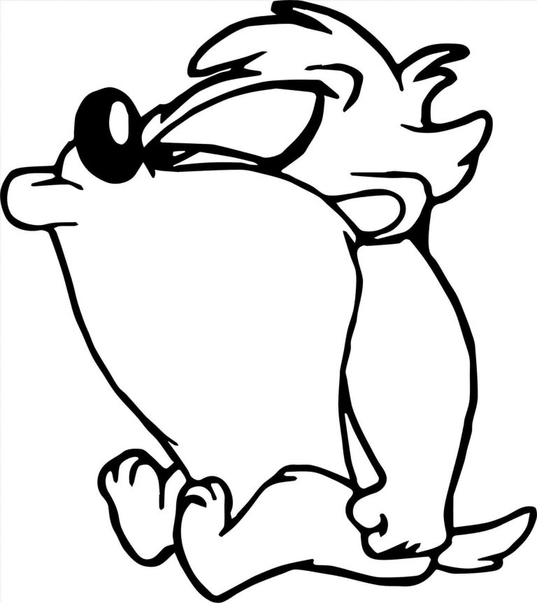 768x863 tasmanian devil taz drawing to draw taztasmanian devil step