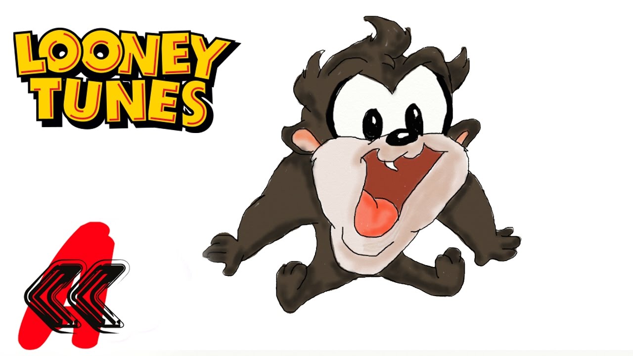 1280x720 baby looney tunes taz the tasmanian devil draw kids