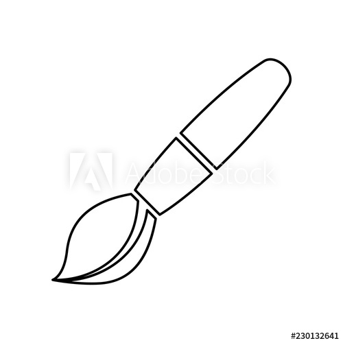 500x500 Brush, Paintbrush, Tassel, Raceme, Cluster, Pencil Icon Simple